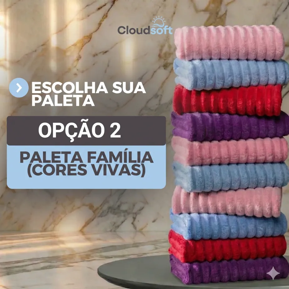 CloudSoft, Toalha Premium Algodão Turco | Kit 10 Banhão com 10 Rosto