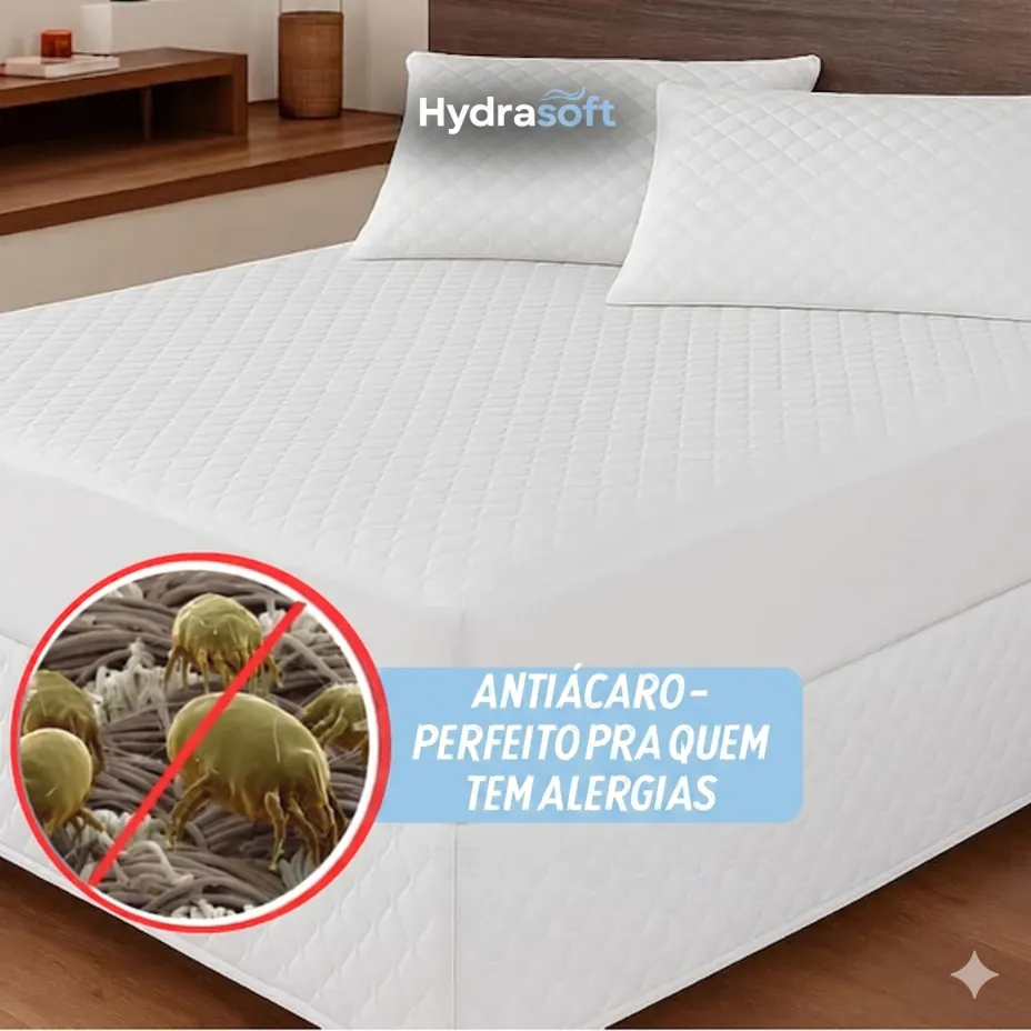 Hydra Soft Jogo de Cama Impermeável Premium, Capa com 2 Fronhas