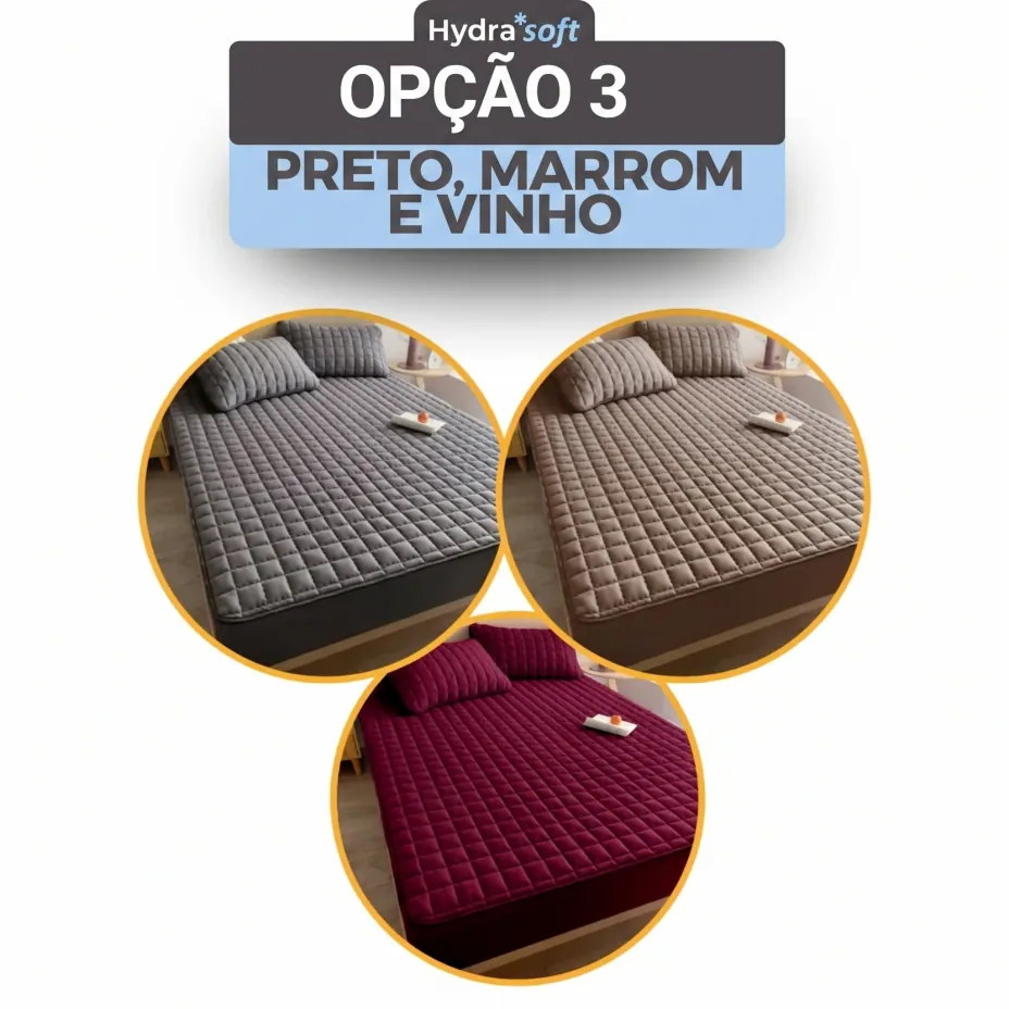 Hydra Soft Jogo de Cama Impermeável Premium, Capa com 2 Fronhas