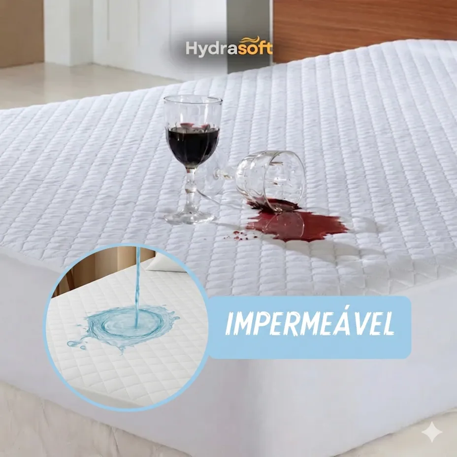 Hydra Soft Jogo de Cama Impermeável Premium, Capa com 2 Fronhas