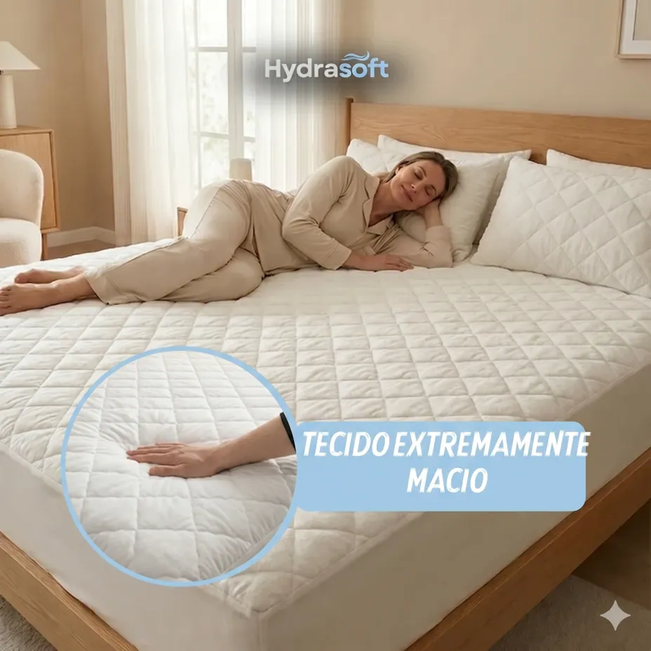 Hydra Soft Jogo de Cama Impermeável Premium, Capa com 2 Fronhas